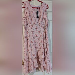 Allegra K Pink Floral Dress XL- NWT!